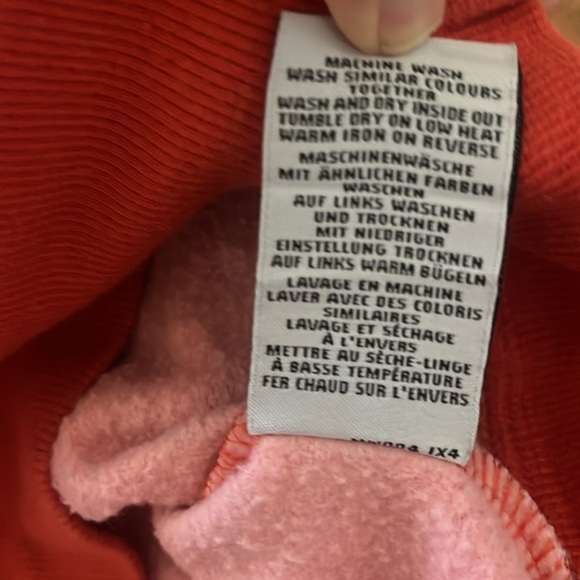 Mini Boden Zipper Hoodie Pink Red Striped Jacket Size 5-6 Y - Picture 11 of 11